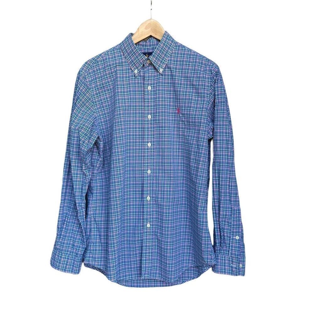 Ralph Lauren Men's M Plaid Long Sleeve Button-Down Shirt Multicolor